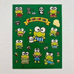 Vintage Keroppi Sticker Sheet